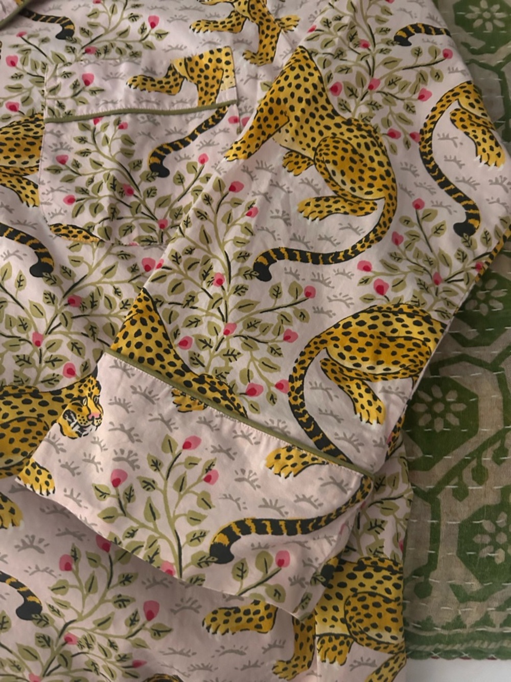 Printfresh Yellow Cheetah Print Women's Pajama Top